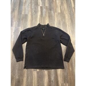 Rodd & Gunn 1/4 Zip Pullover Men's Large Brown 100% Australian Cotton Sweater
